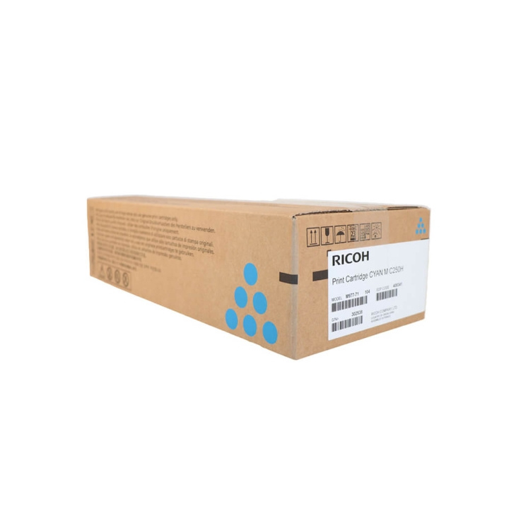 Ricoh Toner 408341 M C250H Cyan ryhmässä TIETOKOONET & TARVIKKEET / Tulostimet & Tarvikkeet / Musteet ja väriaineet / Toner / Ricoh @ TP E-commerce Nordic AB (C37107)