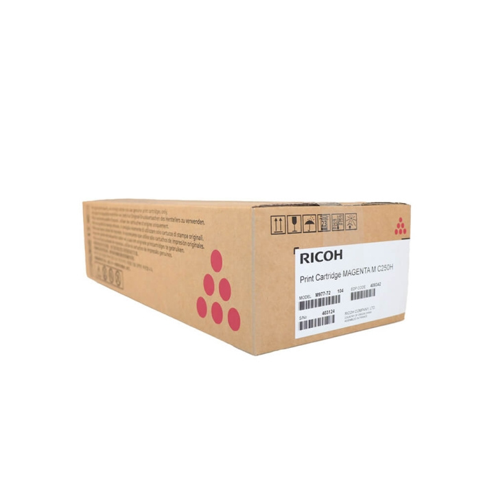 Ricoh Toner 408342 M C250H Magenta ryhmässä TIETOKOONET & TARVIKKEET / Tulostimet & Tarvikkeet / Musteet ja väriaineet / Toner / Ricoh @ TP E-commerce Nordic AB (C37108)