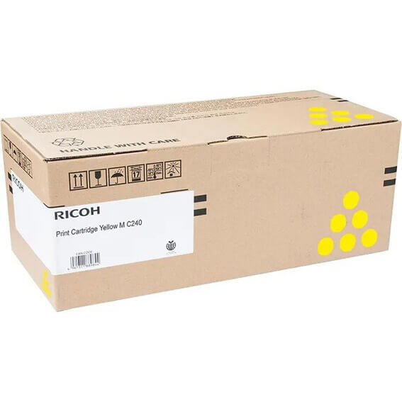 RICOH Toner 408454 M C240 Yellow ryhmässä TIETOKOONET & TARVIKKEET / Tulostimet & Tarvikkeet / Musteet ja väriaineet / Toner / Ricoh @ TP E-commerce Nordic AB (C37134)