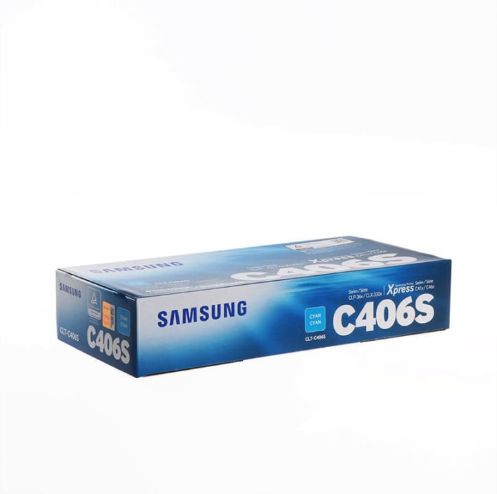 Samsung Toner ST984A CLT-C406S Cyan ryhmässä TIETOKOONET & TARVIKKEET / Tulostimet & Tarvikkeet / Musteet ja väriaineet / Toner / Samsung @ TP E-commerce Nordic AB (C37195)