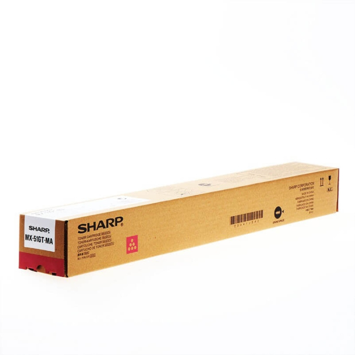 Sharp Toner MX51GTMA MX-51GT Magenta ryhmässä TIETOKOONET & TARVIKKEET / Tulostimet & Tarvikkeet / Musteet ja väriaineet / Toner / Sharp @ TP E-commerce Nordic AB (C37450)