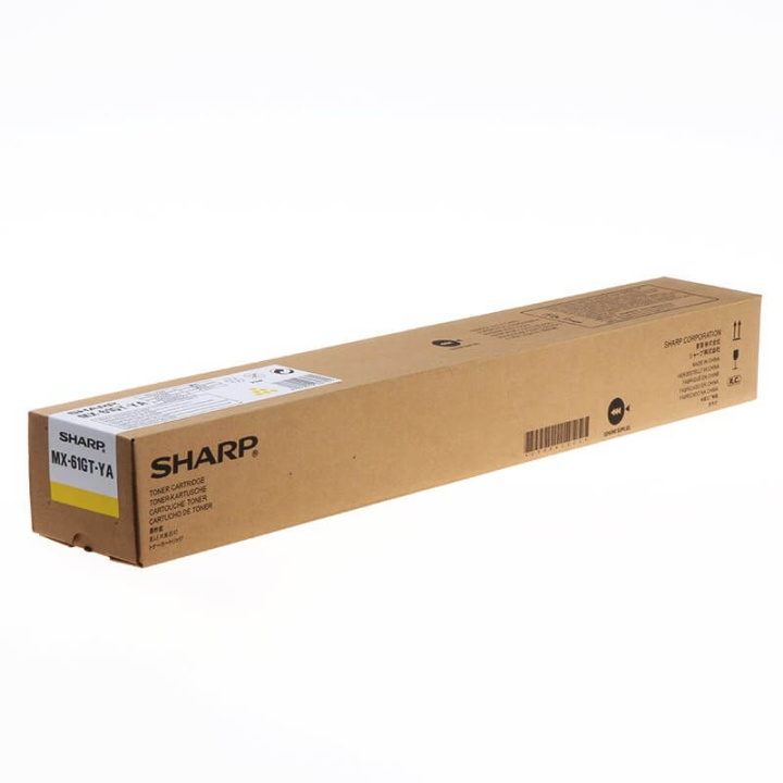 Sharp Toner MX61GTYA MX-61GT Keltainen ryhmässä TIETOKOONET & TARVIKKEET / Tulostimet & Tarvikkeet / Musteet ja väriaineet / Toner / Sharp @ TP E-commerce Nordic AB (C37456)