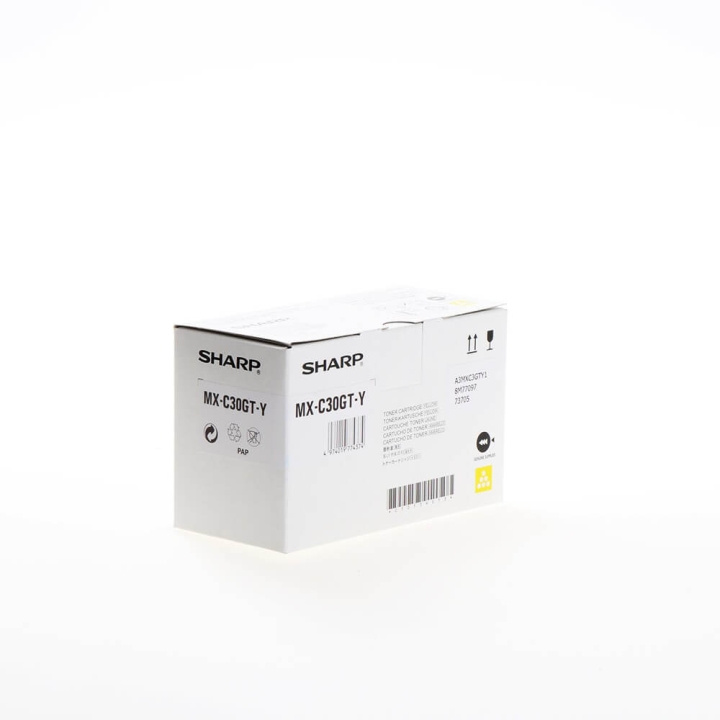 Sharp Toner MXC30GTY MX-C30GT Yellow ryhmässä TIETOKOONET & TARVIKKEET / Tulostimet & Tarvikkeet / Musteet ja väriaineet / Toner / Sharp @ TP E-commerce Nordic AB (C37468)