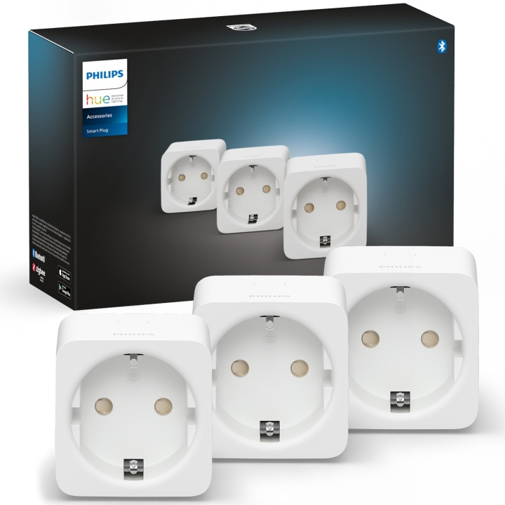 Philips Hue Smartplug 3-pack ryhmässä KOTI, TALOUS JA PUUTARHA / Älykodit / Smart plugs @ TP E-commerce Nordic AB (C37685)