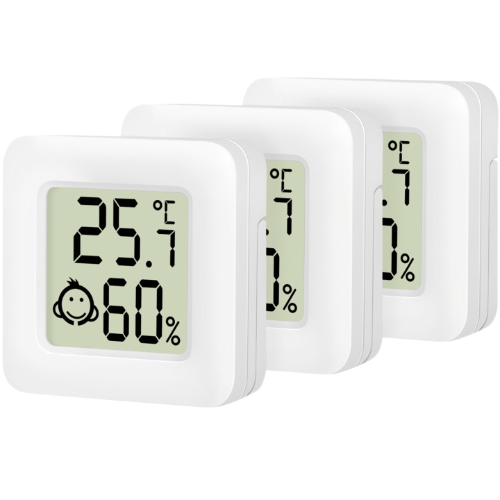 LogiLink Digital Mini-termometer/hygrometer 3-pack ryhmässä KOTI, TALOUS JA PUUTARHA / Tuulettimet ja ilmastointilaitteet / Lämpömittarit ja sääasemat @ TP E-commerce Nordic AB (C37687)