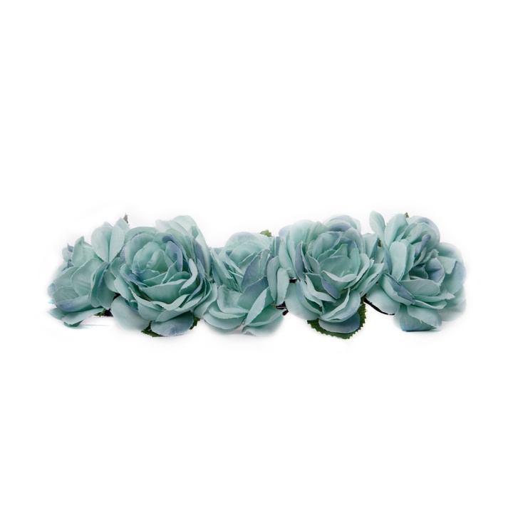 Hårband Hairband Blossom Big - Turquoise ryhmässä KAUNEUS JA TERVEYS / Hiukset &Stailaus / Hiustarvikkeet @ TP E-commerce Nordic AB (C37709)