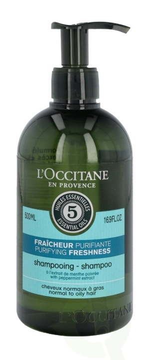 L\'Occitane Purifying Freshness Shampoo 500 ml ryhmässä KAUNEUS JA TERVEYS / Hiukset &Stailaus / Hiustenhoito / Shampoo @ TP E-commerce Nordic AB (C37890)