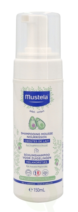 Mustela Foam Shampoo For Newborns 150 ml ryhmässä KAUNEUS JA TERVEYS / Hiukset &Stailaus / Hiustenhoito / Shampoo @ TP E-commerce Nordic AB (C37949)