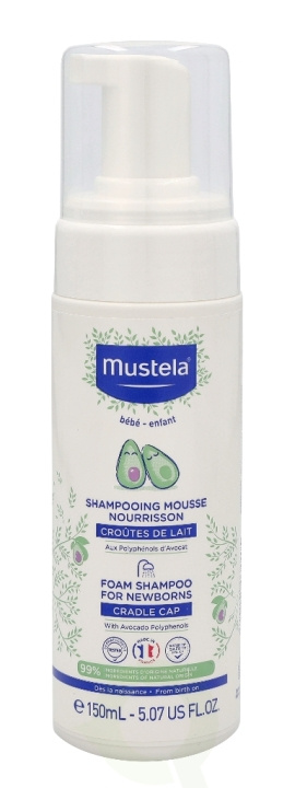 Mustela Foam Shampoo For Newborns 150 ml ryhmässä KAUNEUS JA TERVEYS / Hiukset &Stailaus / Hiustenhoito / Shampoo @ TP E-commerce Nordic AB (C37950)