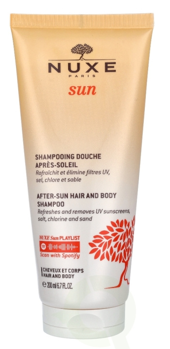 Nuxe Sun After-Sun Hair & Body Shampoo 200 ml ryhmässä KAUNEUS JA TERVEYS / Hiukset &Stailaus / Hiustenhoito / Shampoo @ TP E-commerce Nordic AB (C37957)