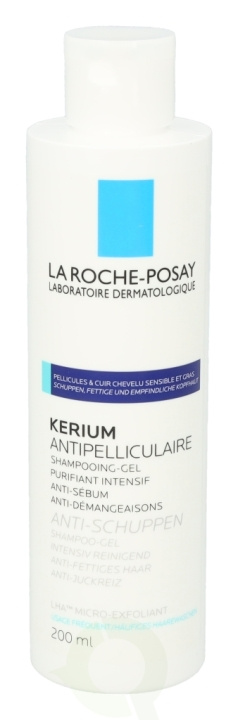 La Roche-Posay LRP Kerium Anti-Dandruff Gel Shampoo 200 ml ryhmässä KAUNEUS JA TERVEYS / Hiukset &Stailaus / Hiustenhoito / Shampoo @ TP E-commerce Nordic AB (C37986)