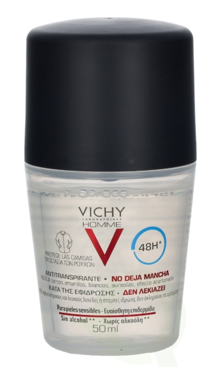 Vichy Homme 48H Anti-Transpirant Deo Roll-On 50 ml ryhmässä KAUNEUS JA TERVEYS / Tuoksut & Parfyymit / Deodorantit / Miesten deodorantit @ TP E-commerce Nordic AB (C38044)