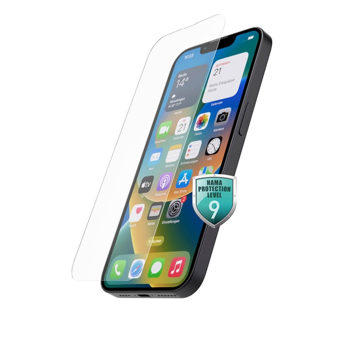 Hama Screen Protector Premium iPhone 13/13 Pro/14 ryhmässä ÄLYPUHELIMET JA TABLETIT / Puhelimen suojakotelo / Apple / iPhone 13 @ TP E-commerce Nordic AB (C38297)