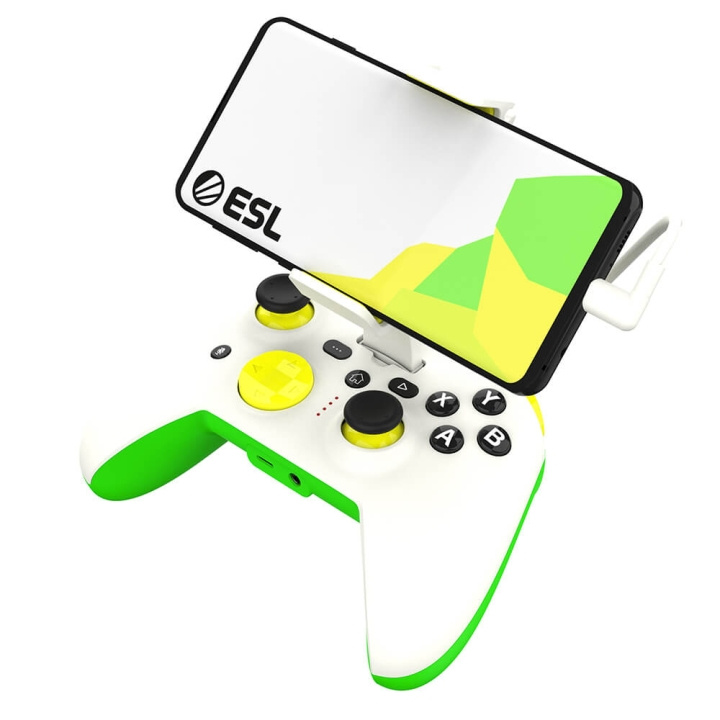 RIOTPWR Android ESL Pro Cloud Gaming Controller White/Green ryhmässä KODINELEKTRONIIKKA / Pelikonsolit & Tarvikkeet / Muut pelit @ TP E-commerce Nordic AB (C38312)