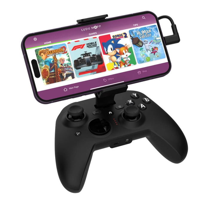 RIOTPWR iOS Black Cloud Gaming Controller Black ryhmässä KODINELEKTRONIIKKA / Pelikonsolit & Tarvikkeet / Muut pelit @ TP E-commerce Nordic AB (C38314)