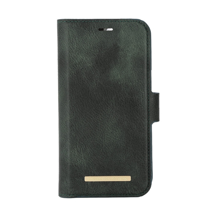 ONSALA Eco Wallet 2 card Recycled MagSerie iPhone 15 Dark Green ryhmässä ÄLYPUHELIMET JA TABLETIT / Puhelimen suojakotelo / Apple / iPhone 15 @ TP E-commerce Nordic AB (C38330)