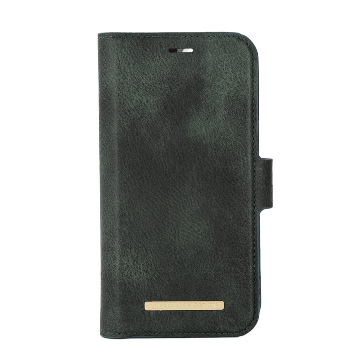 ONSALA Eco Wallet 2 card Recycled MagSerie iPhone 15 Plus Dark Green ryhmässä ÄLYPUHELIMET JA TABLETIT / Puhelimen suojakotelo / Apple / iPhone 15 @ TP E-commerce Nordic AB (C38331)