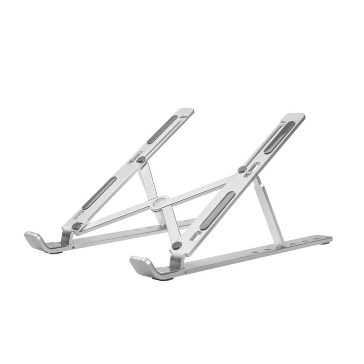 Desire2 Foldable Laptop Stand X shaped Aluminium Silver ryhmässä TIETOKOONET & TARVIKKEET / Kannettavat tietokoneet & tarvikkeet / Kolmijalka & Jäähdytyslevy @ TP E-commerce Nordic AB (C38345)