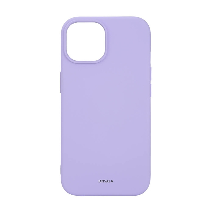 ONSALA Back Sil Touch Recycled MagSerie iPhone 15 Purple ryhmässä ÄLYPUHELIMET JA TABLETIT / Puhelimen suojakotelo / Apple / iPhone 15 @ TP E-commerce Nordic AB (C38351)