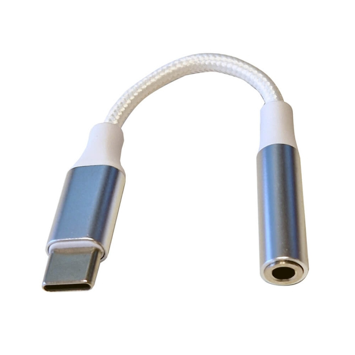 GEAR Adapter Audio White USB-C to 3.5 mm Stereo ryhmässä KODINELEKTRONIIKKA / Kaapelit & Sovittimet / Analoginen ääni / Sovittimet @ TP E-commerce Nordic AB (C38354)