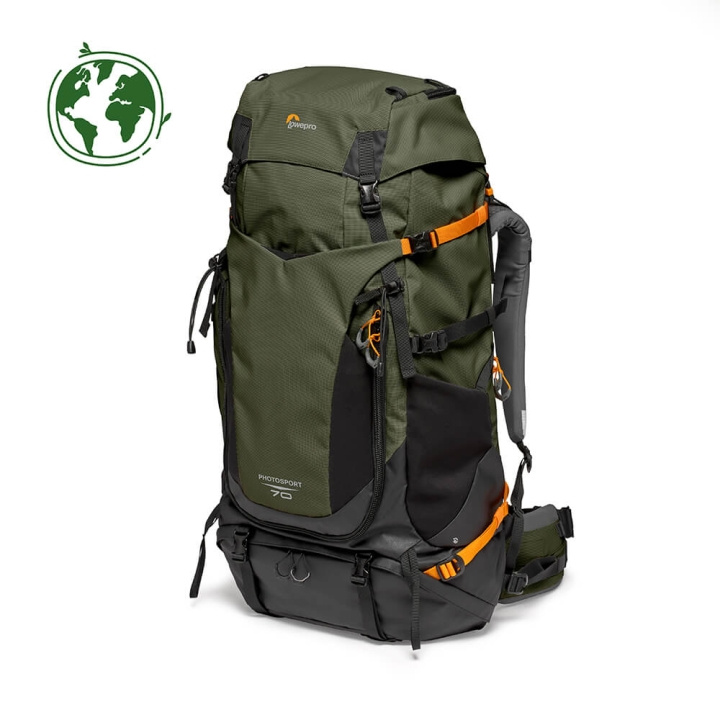 Lowepro Reppu PhotoSport PRO 70L AW IV M-L Tummanvihreä ryhmässä KODINELEKTRONIIKKA / Valokuvat & Videot / Valokuvauslaitteet / Kameralaukut @ TP E-commerce Nordic AB (C38360)