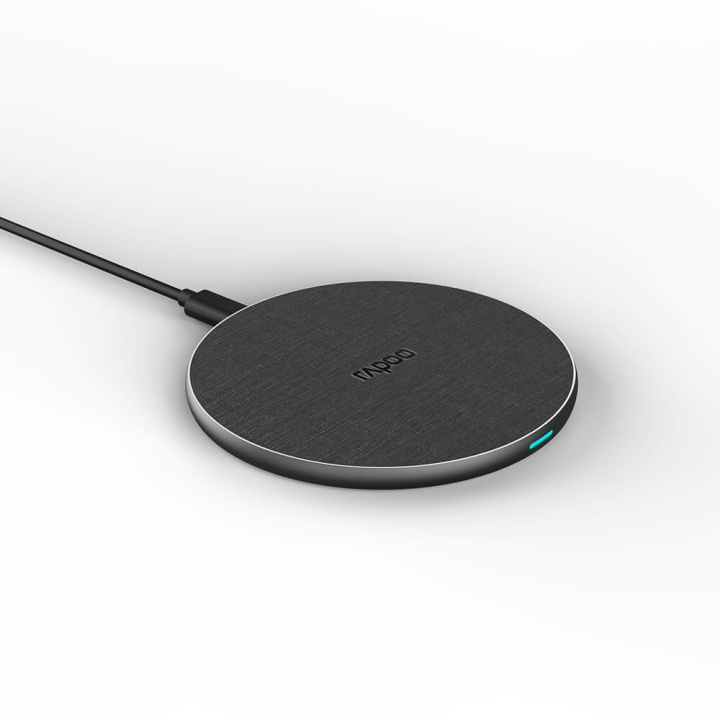 RAPOO QI Charger XC160 Charging Pad 15W Black ryhmässä ÄLYPUHELIMET JA TABLETIT / Laturit & Kaapelit / Qi Langaton laturi @ TP E-commerce Nordic AB (C38376)