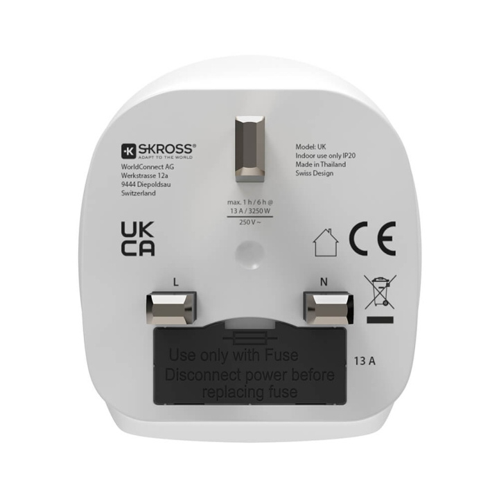 HAMA Traveladapter EU-UK ryhmässä KOTI, TALOUS JA PUUTARHA / Sähkö & Valaistus / Matkasovittimet @ TP E-commerce Nordic AB (C38381)
