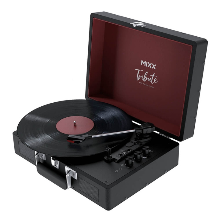 MIXX Vinyl Record Player Tribute Stereo Black ryhmässä KODINELEKTRONIIKKA / Ääni & Kuva / Kotiteatteri, HiFi ja kannettavat / Compact Stereo & Levysoitin @ TP E-commerce Nordic AB (C38392)