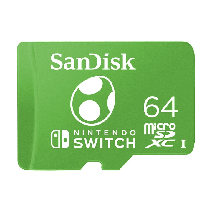 SanDisk MicroSDXC Nintendo Switch 64GB UHS-I Yosi ryhmässä KODINELEKTRONIIKKA / Tallennusvälineet / Muistikortit / MicroSD/HC/XC @ TP E-commerce Nordic AB (C38410)
