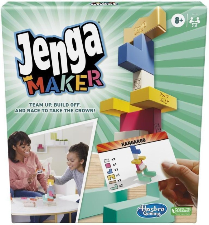 Hasbro Jenga Maker -peli, FI ryhmässä LELUT, TUOTTEET LAPSILLE JA VAUVOILLE / Leikkikalut, Askartelu &Pelit / Seurapelit / Perhepelit @ TP E-commerce Nordic AB (C38489)