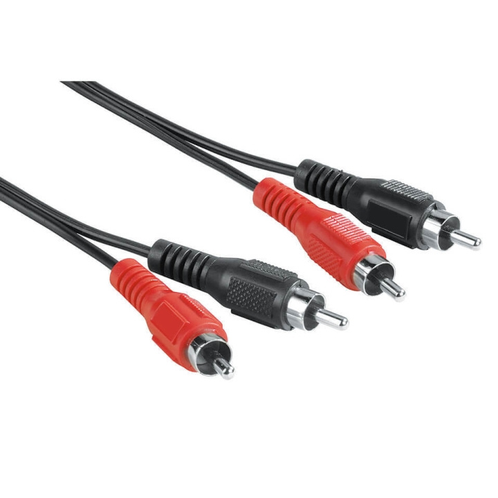 Hama EXXTER Kabel 2xRCA-2xRCA 2,5 m 2xHane-2xHane ryhmässä KODINELEKTRONIIKKA / Kaapelit & Sovittimet / RCA / Kaapelit @ TP E-commerce Nordic AB (C38509)