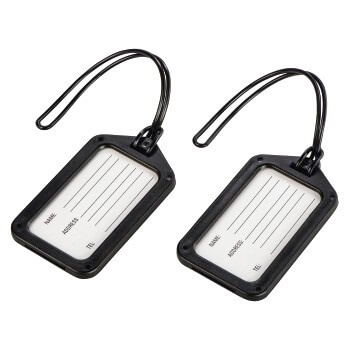 HAMA Luggage Tag 2-pack Black ryhmässä URHEILU, VAPAA-AIKA JA HARRASTUS / Matkailutarvikkeet / Muut @ TP E-commerce Nordic AB (C38515)