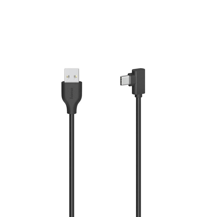 HAMA Cable USB-C to USB-A USB 2.0 480 Mbit/s Black 0.75m ryhmässä TIETOKOONET & TARVIKKEET / Kaapelit & Sovittimet / USB / USB-C @ TP E-commerce Nordic AB (C38583)