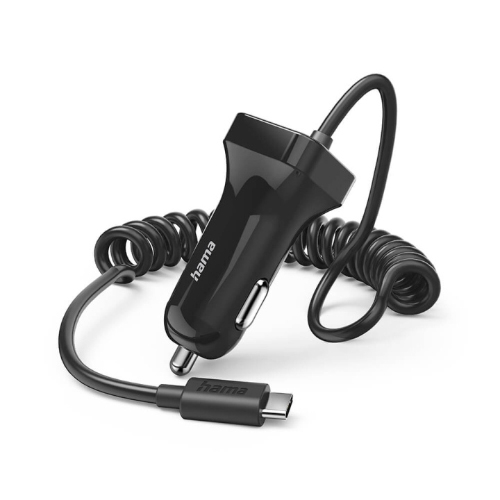 HAMA Car Charger USB-C 12W Black ryhmässä ÄLYPUHELIMET JA TABLETIT / Laturit & Kaapelit / Autolaturi / Autolaturi Tyyppi C @ TP E-commerce Nordic AB (C38587)