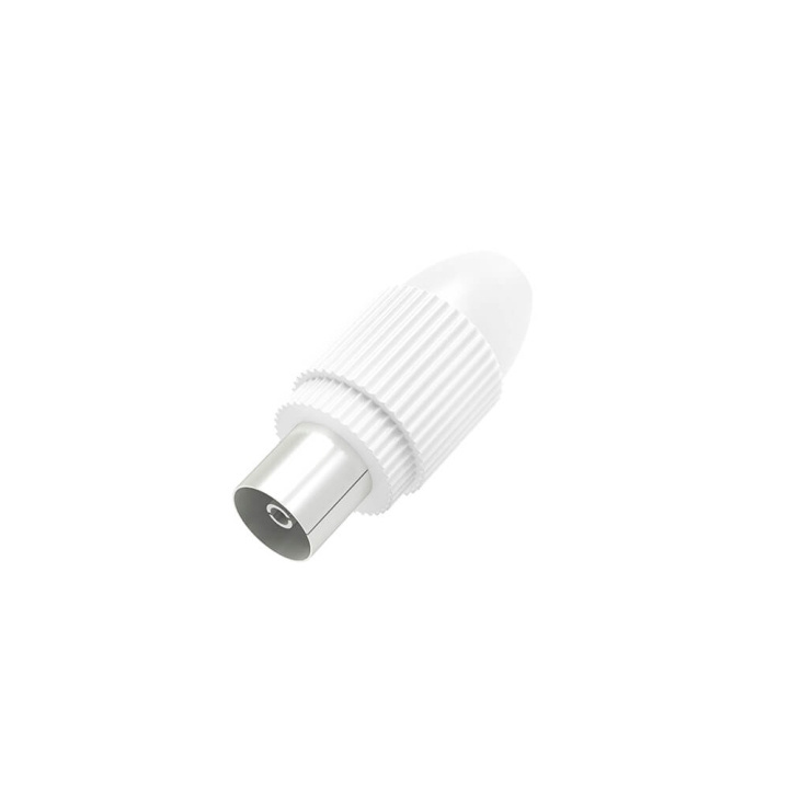 HAMA Antenna Socket Coax White ryhmässä KODINELEKTRONIIKKA / Ääni & Kuva / TV & Tarvikkeet / Antennit & Tarvikkeet @ TP E-commerce Nordic AB (C38602)