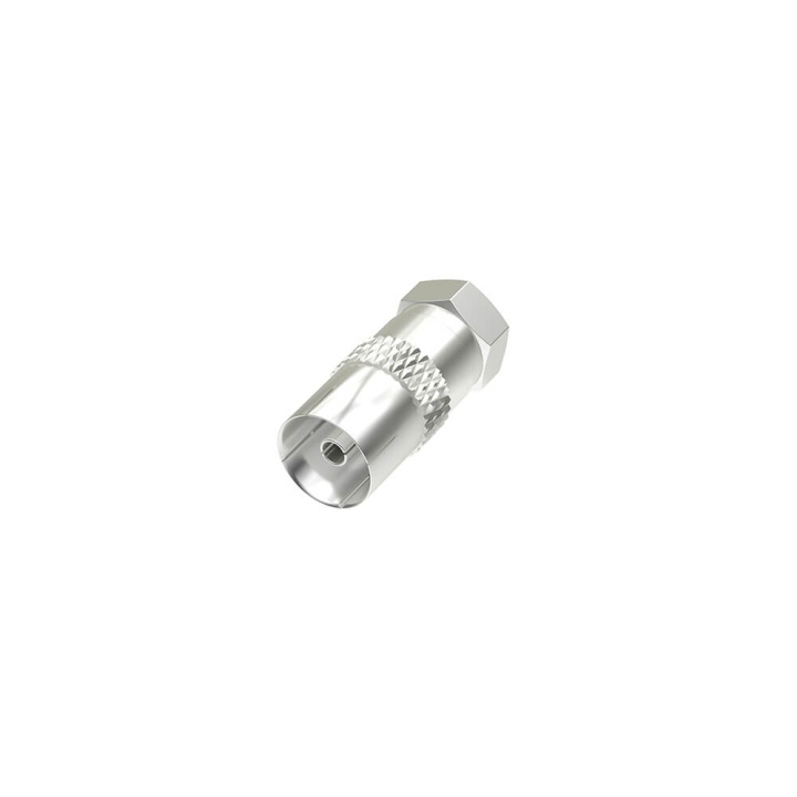 Hama Satellite Receiver Adapter F-Plug - Coax Socket ryhmässä KODINELEKTRONIIKKA / Ääni & Kuva / TV & Tarvikkeet / Antennit & Tarvikkeet @ TP E-commerce Nordic AB (C38606)