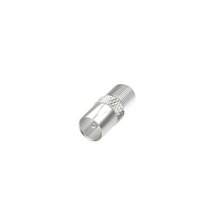 Hama Satellite Receiver Adapter F-Socket - Coax Plug ryhmässä KODINELEKTRONIIKKA / Ääni & Kuva / TV & Tarvikkeet / Antennit & Tarvikkeet @ TP E-commerce Nordic AB (C38607)