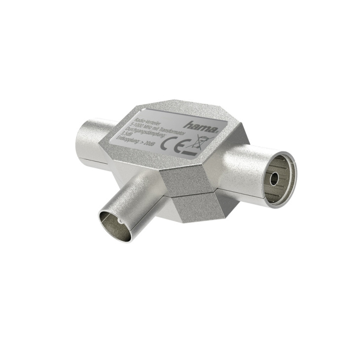 Hama Antenna Splitter Coax 1-2 for Radio ryhmässä KODINELEKTRONIIKKA / Ääni & Kuva / TV & Tarvikkeet / Antennit & Tarvikkeet @ TP E-commerce Nordic AB (C38611)