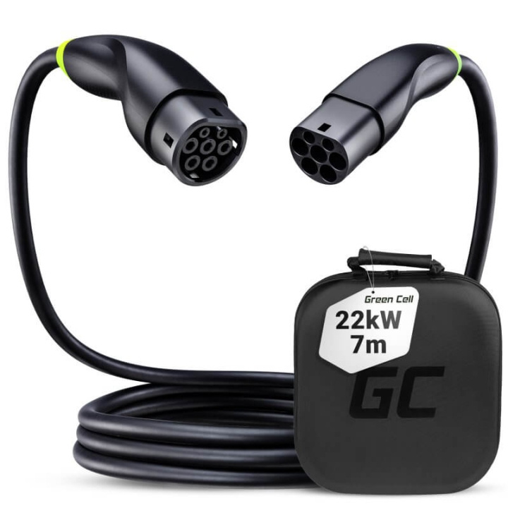 greencell EV Cable Snap 22kW 7m Type 2/Type2 ryhmässä AUTO / Sähköauton lautauskaapelit ja latauslaatikot @ TP E-commerce Nordic AB (C38698)
