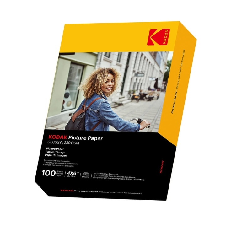 KODAK 10x15cm Glossy Photo Paper 230g/m² 100 Sheets ryhmässä KODINELEKTRONIIKKA / Valokuvat & Videot / Valokuvauslaitteet / Muut @ TP E-commerce Nordic AB (C38707)