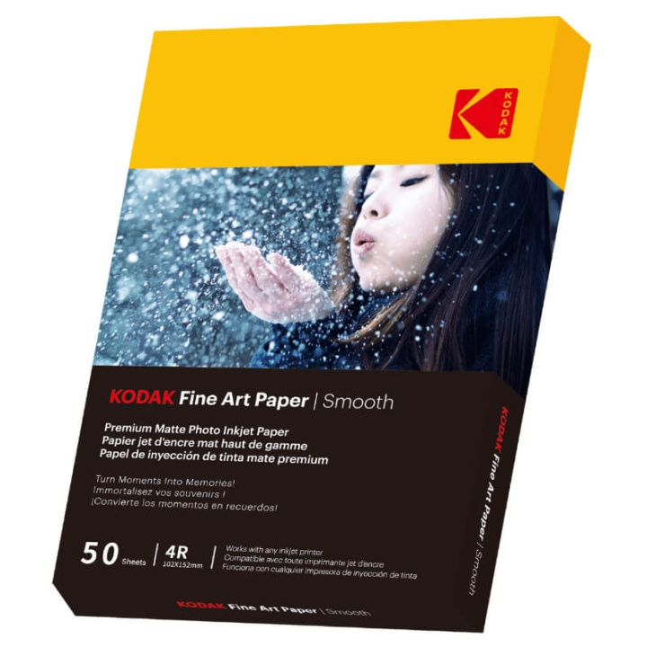 KODAK 10x15cm Matt Smooth Paper 230g/m² 50 Sheets ryhmässä KODINELEKTRONIIKKA / Valokuvat & Videot / Valokuvauslaitteet / Muut @ TP E-commerce Nordic AB (C38708)