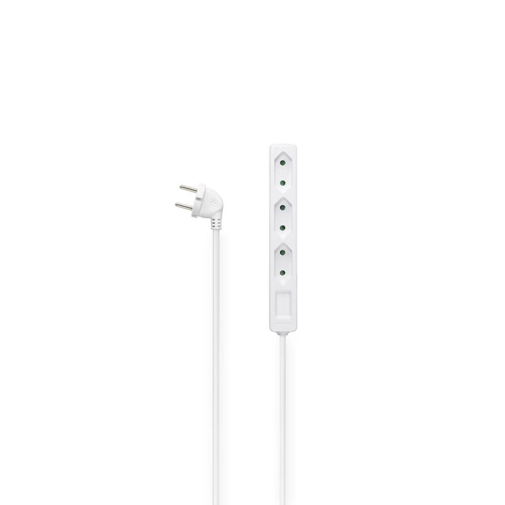 Hama Power Strip 3-Way 2.5m White ryhmässä KOTI, TALOUS JA PUUTARHA / Sähkö & Valaistus / Jatkojohdot @ TP E-commerce Nordic AB (C38751)