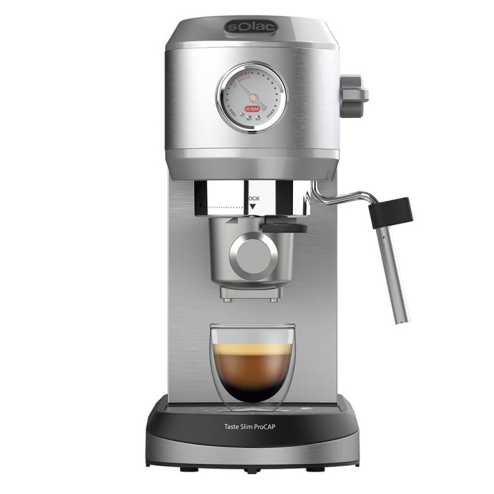 SOLAC Espresso Maker Taste Slim Pro Cap ryhmässä KOTI, TALOUS JA PUUTARHA / Kodinkoneet / Kahvikoneet ja tarvikkeet / Espressokoneet @ TP E-commerce Nordic AB (C38764)