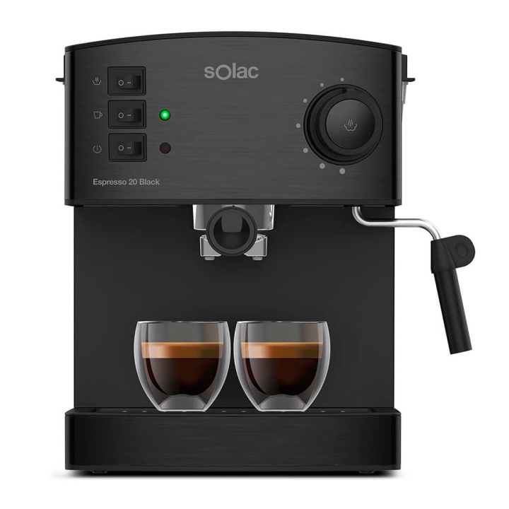 SOLAC Espresso Maker Taste Classic M80 Black ryhmässä KOTI, TALOUS JA PUUTARHA / Kodinkoneet / Kahvikoneet ja tarvikkeet / Espressokoneet @ TP E-commerce Nordic AB (C38767)