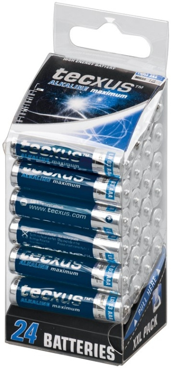 tecxus LR03/AAA (Micro) batteri, 24 st. XXL-box alkaliskt manganbatteri, 1,5 V ryhmässä KODINELEKTRONIIKKA / Paristot & Laturit / Akut / AAA @ TP E-commerce Nordic AB (C38853)