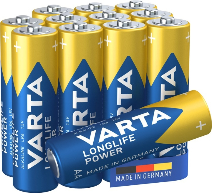 Varta LR6/AA (Mignon) (4906) batteri, 12 st. box alkaliskt manganbatteri, 1,5 V ryhmässä KODINELEKTRONIIKKA / Paristot & Laturit / Akut / AA @ TP E-commerce Nordic AB (C38868)