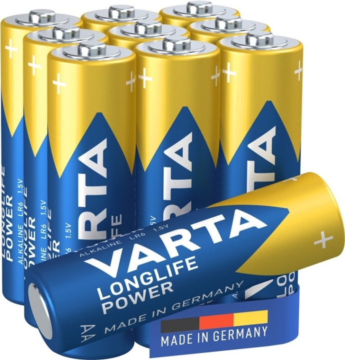Varta LR6/AA (Mignon) (4906) batteri, 10 st. blister alkaliskt manganbatteri, 1,5 V ryhmässä KODINELEKTRONIIKKA / Paristot & Laturit / Akut / AA @ TP E-commerce Nordic AB (C38887)