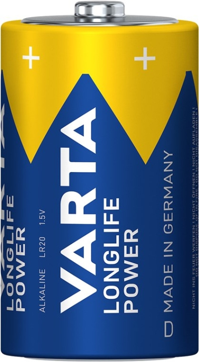 Varta LR20/D (Mono) (4920) batteri, 1 st. oförpackad alkaliskt manganbatteri, 1,5 V ryhmässä KODINELEKTRONIIKKA / Paristot & Laturit / Akut / Muut @ TP E-commerce Nordic AB (C38888)