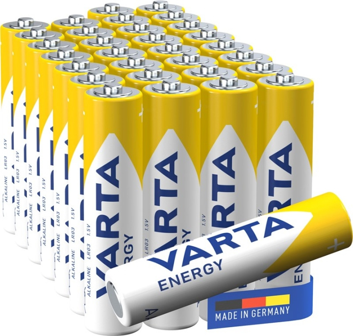 Varta LR03/AAA (Micro) (4103) batteri, 30 st. i blister alkaliskt manganbatteri, 1,5 V ryhmässä KODINELEKTRONIIKKA / Paristot & Laturit / Akut / AAA @ TP E-commerce Nordic AB (C38899)
