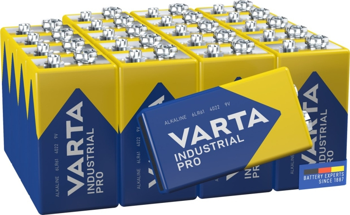 Varta 6LR61/6LP3146/9 V Block (4022) batteri, 20 st. kartong alkaliskt manganbatteri, 9 V ryhmässä KODINELEKTRONIIKKA / Paristot & Laturit / Akut / 9V @ TP E-commerce Nordic AB (C38913)